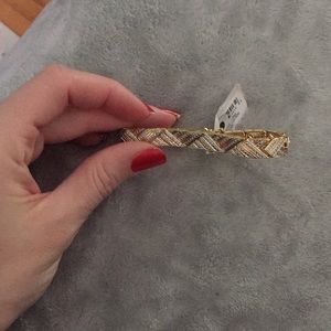 Gold and silver bracelet.